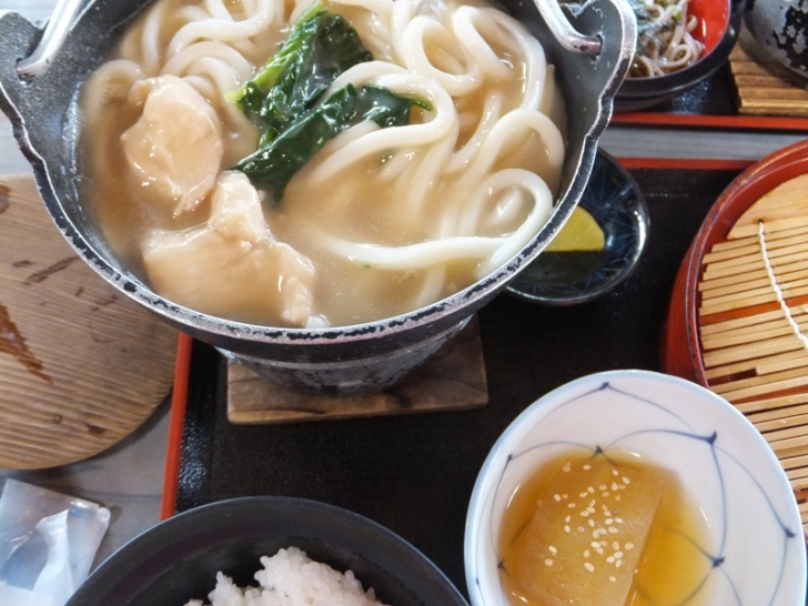 治部うどん煮定食
