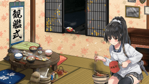 秋刀魚を焼く磯風さん