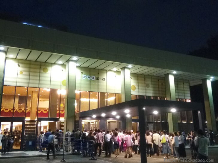 aikoライブ開演前のNHKホール