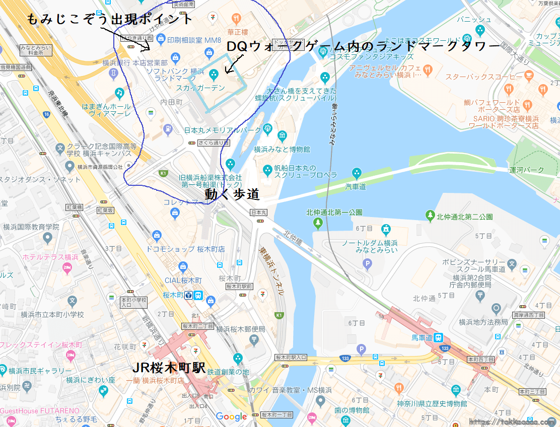 桜木町周辺の地図