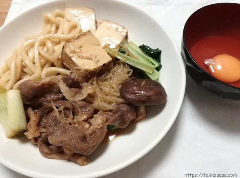 神戸牛のすき焼き作りました