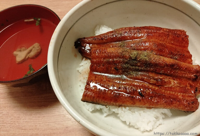 うな丼と肝吸い